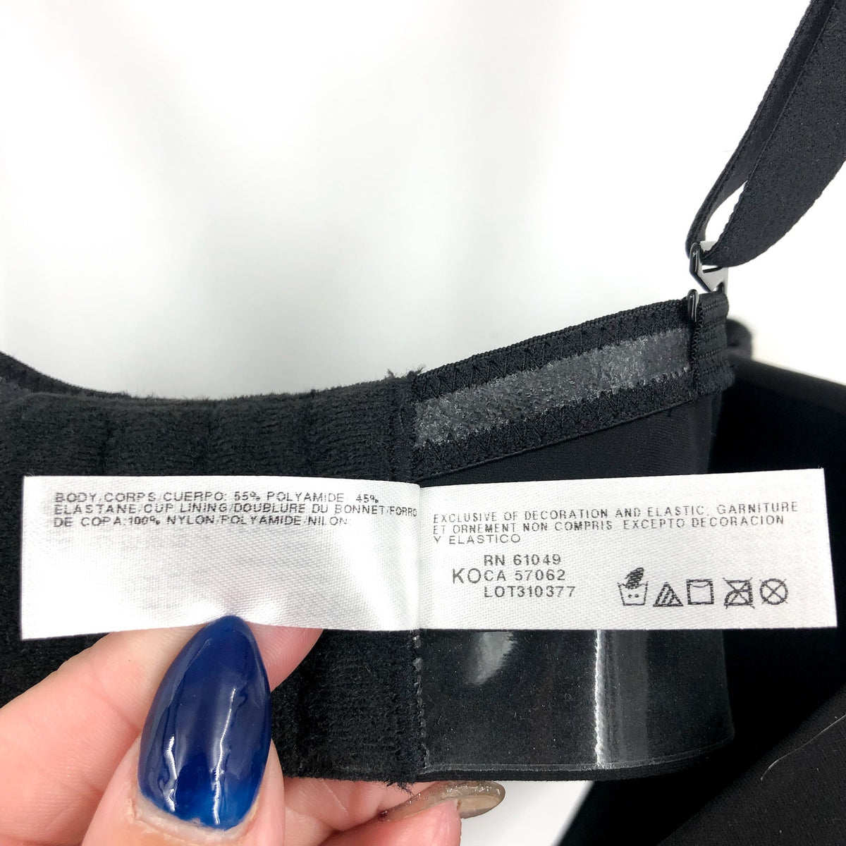 WACOAL Comfort First Strapless T-Shirt Bra 36D Black Seamless Convertible NWT