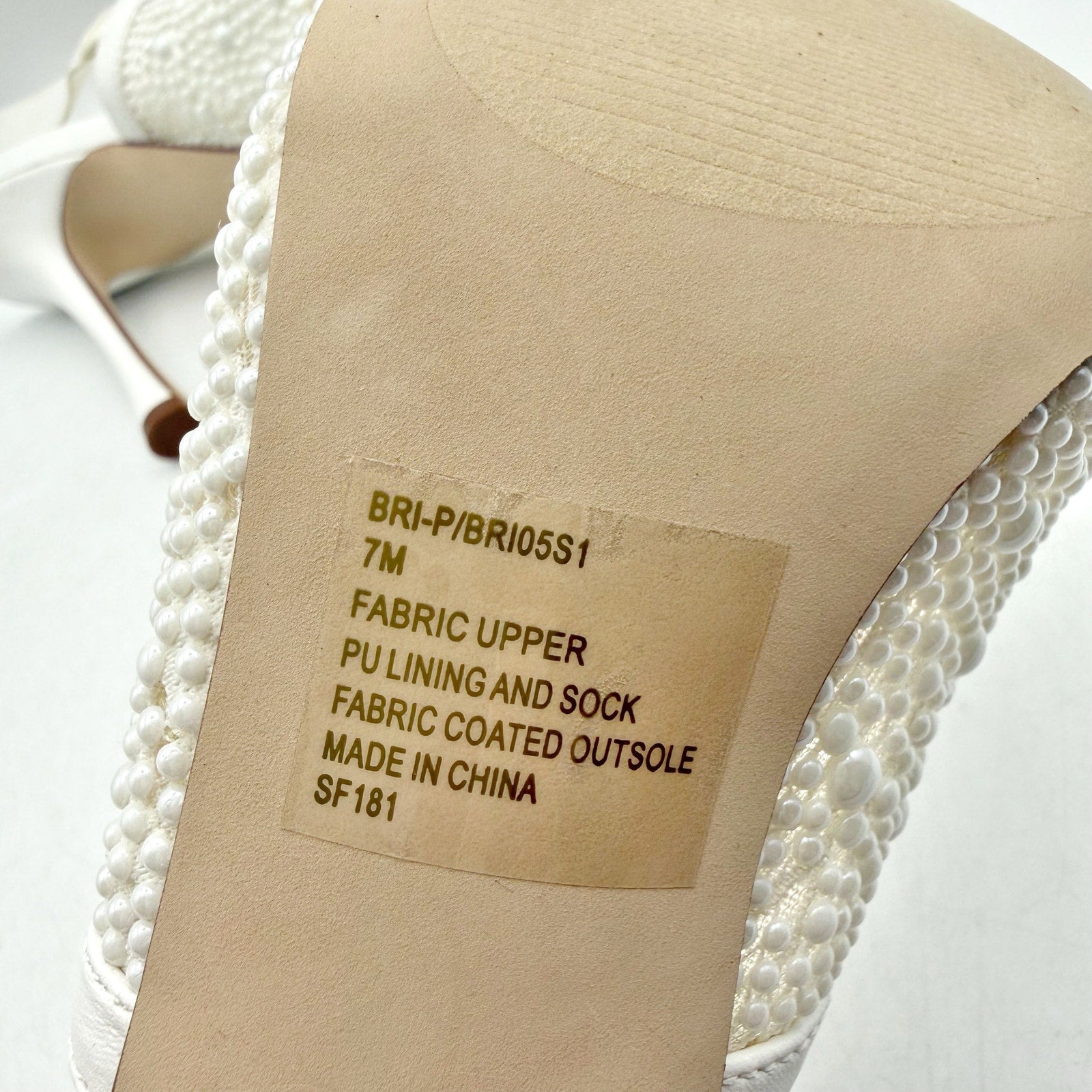 Steve Madden Womens Bri Lace Heels US 7 M EU 37.5 White Bow NWOB