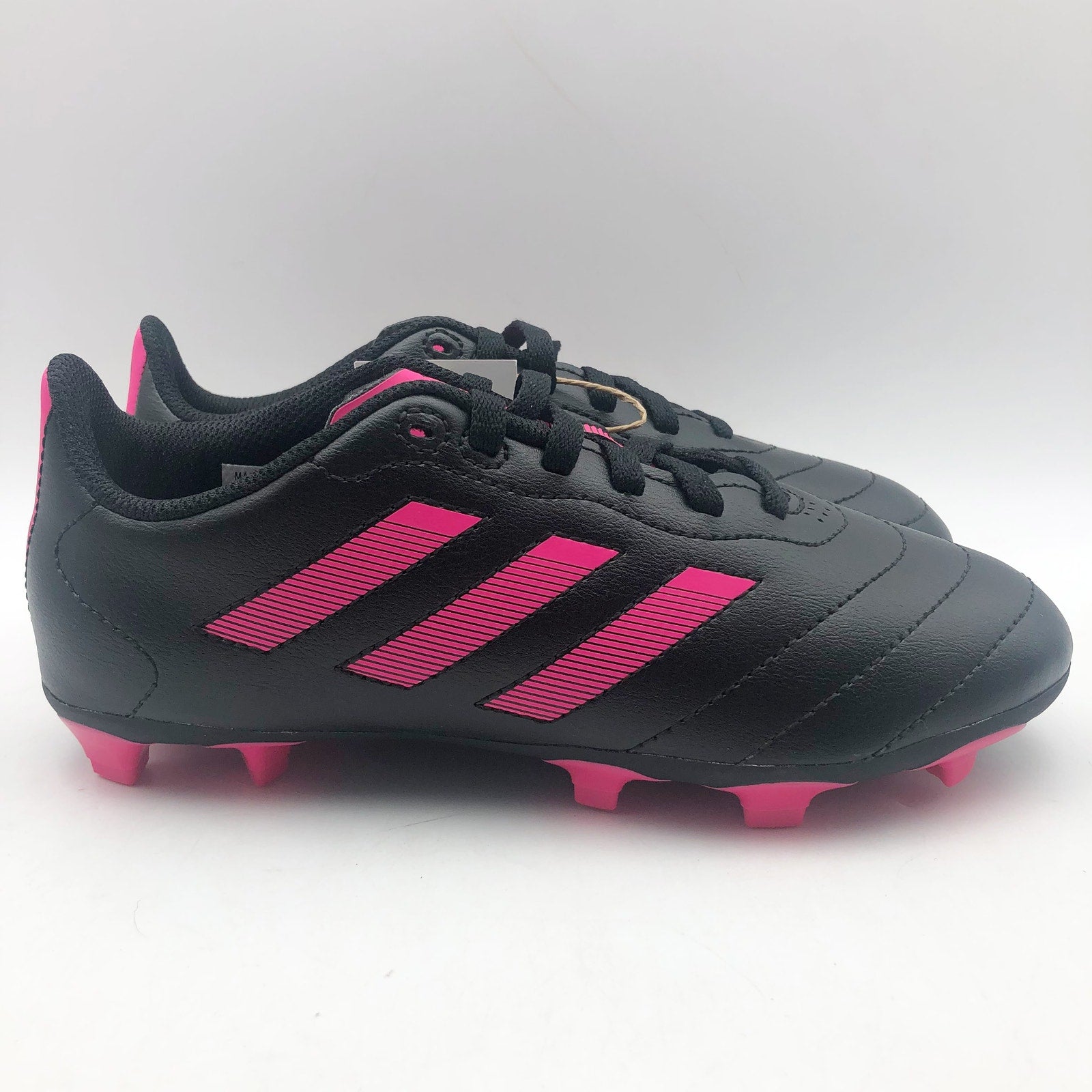 Adidas Big Kids Goletto VIII Firm Ground Soccer Cleats Size 1 Black Pink NIB