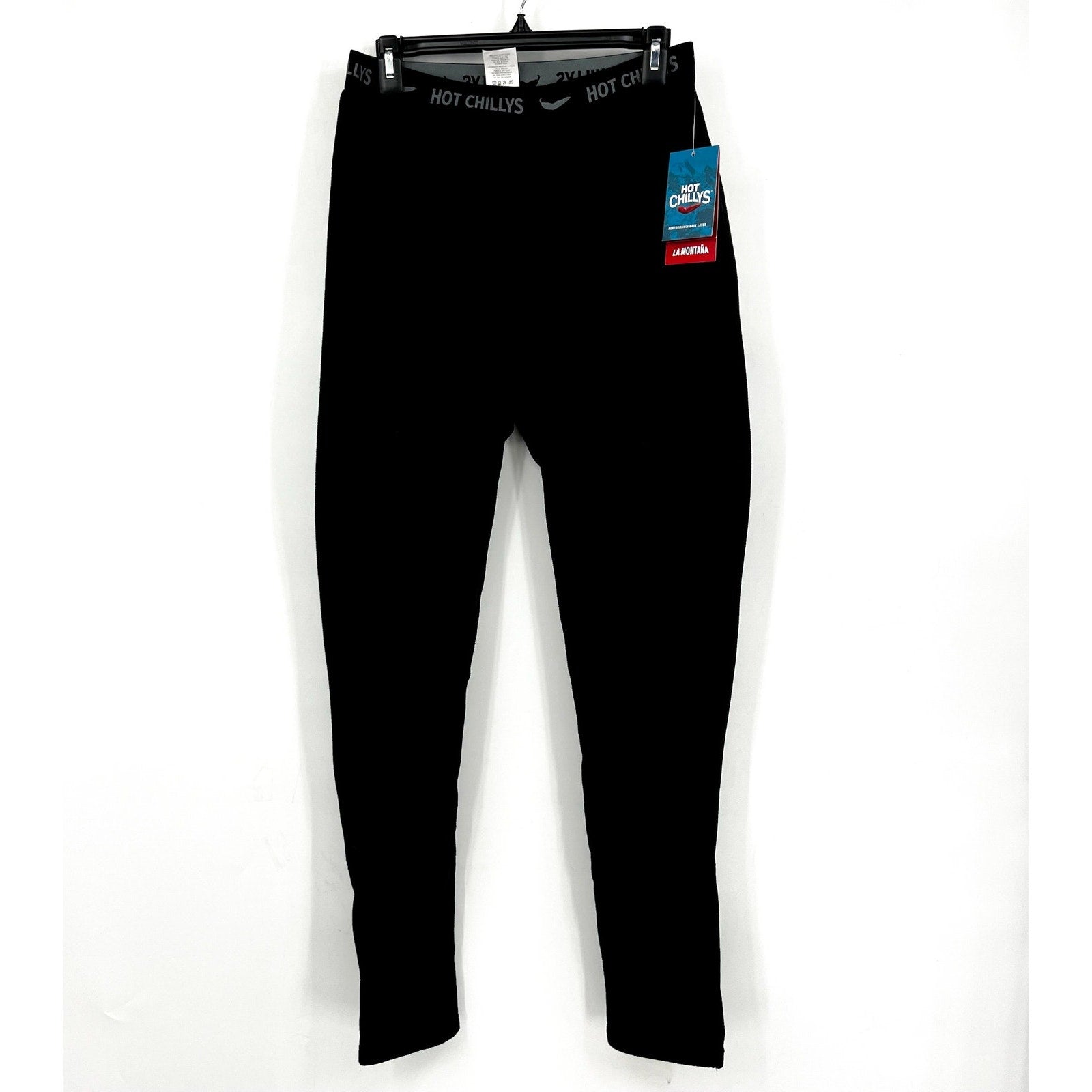 HOT CHILLYS Men's La Montaña Bottom Base Layer Medium Black Fleece NWT