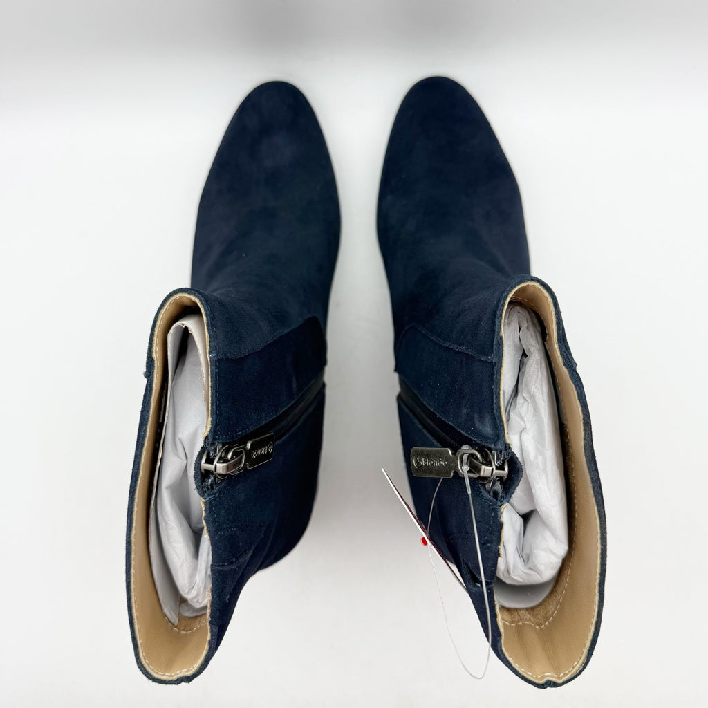 Blondo Womens Hylia Ankle Boots Size 8 M Navy Blue Suede Waterproof NIB