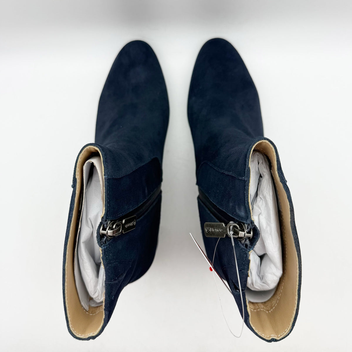 Blondo Womens Hylia Ankle Boots Size 8 M Navy Blue Suede Waterproof NIB