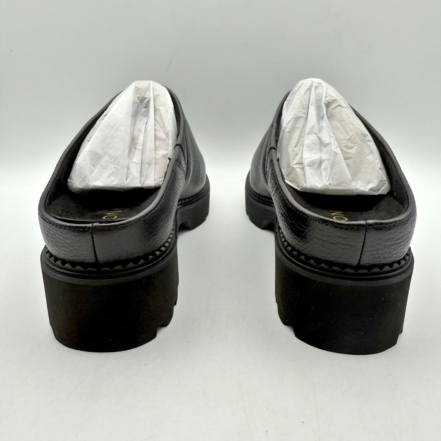 Vionic Womens Fairfax Clogs US 6.5 M EU 36.5 Black Vegan Leather Slip On NIB