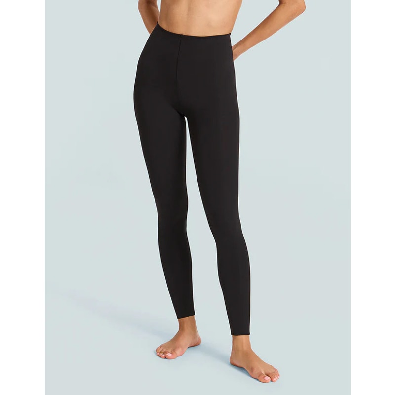 COMMANDO Women's High Waisted Neoprene Leggings Small Black Stretch NWT