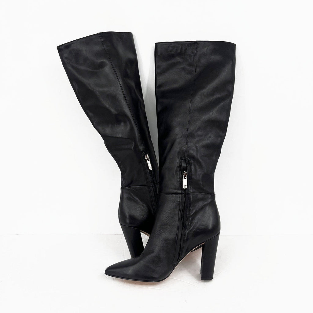 Sam Edelman Womens Raakel Knee High Boots Size 6 EU 36 Black Leather NWOB