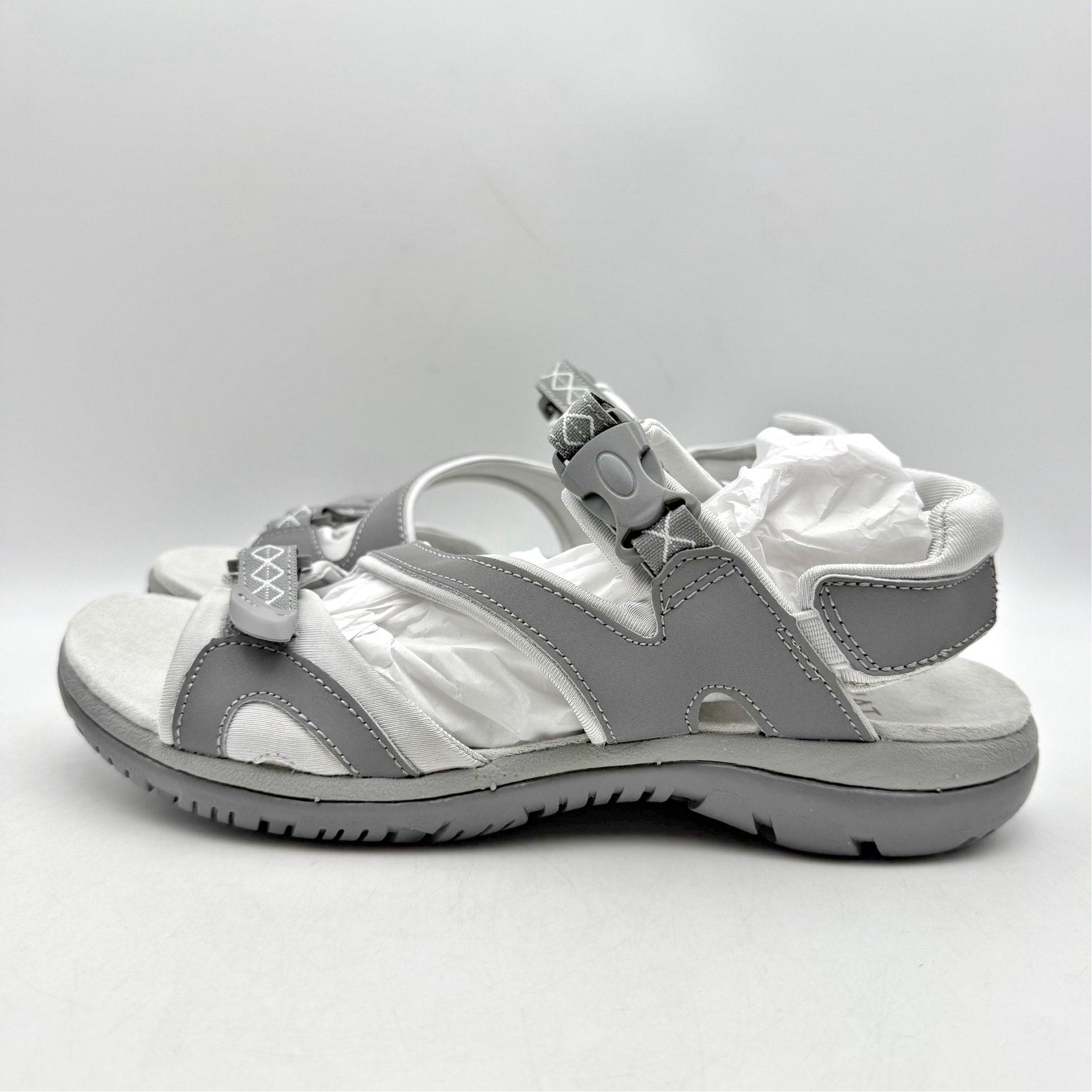 Natuarlizer Womens Angeles III Sports Sandals US 9 M EU 39 Grey Leather NIB