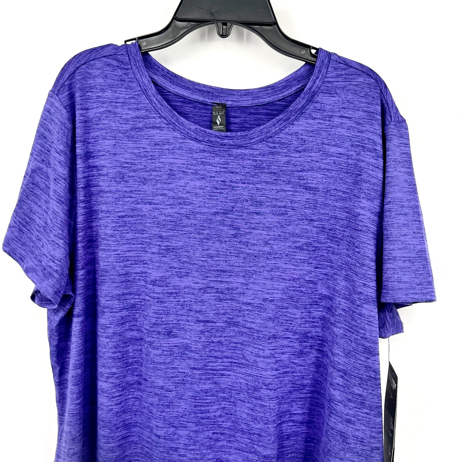 SKECHERS Women's GO DRI Swift Tunic Tee Medium Purple Short Sleeve NWT