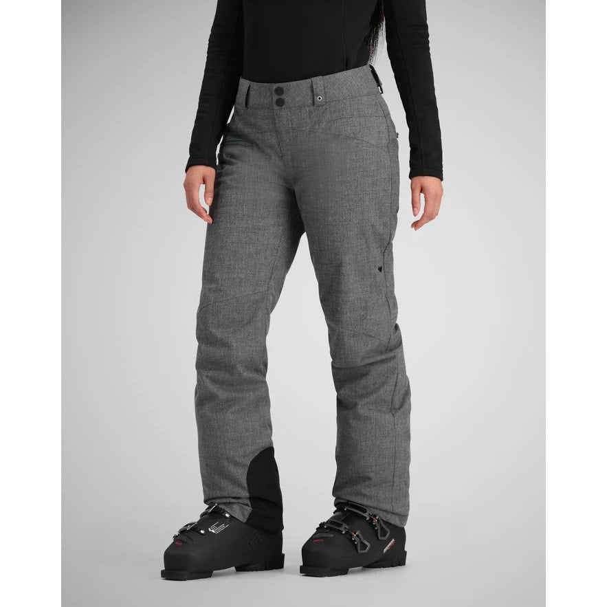 OBERMEYER Women's Malta Snow Ski Pants 2 SHORT Charcoal Grey Waterproof NWT