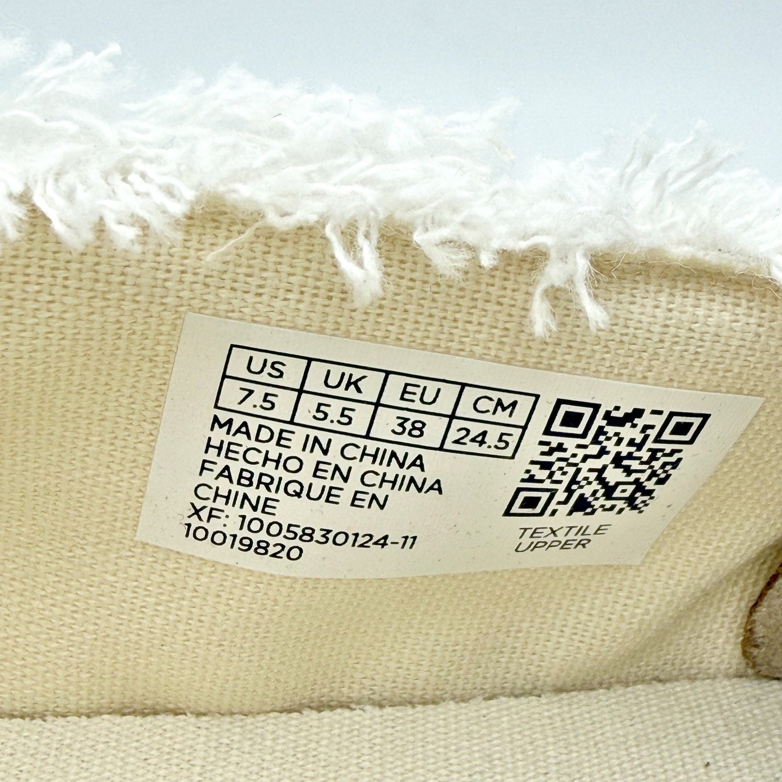 TOMS Womens Valencia Platform Slip On Shoes Size 7.5 White Canvas Casual NWOB