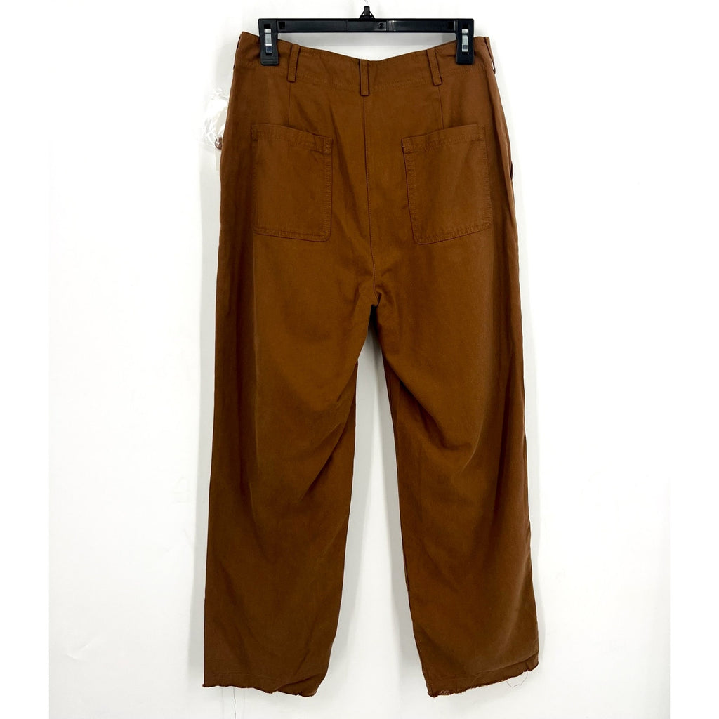 TREASURE AND BOND Womens Utility Casual Pants Size 8 Brown Cotton Blend NWT