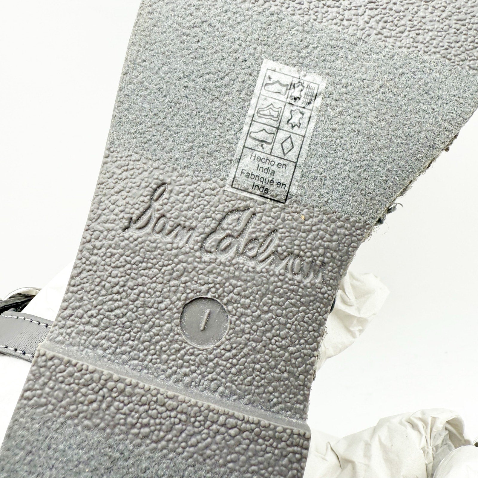 Sam Edelman Kids Holly Sandals US 1 M EU 32 Mockingbird Grey Linen NIB