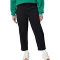 LABEL Womens Go-To Pants Large Black Relaxed Fit High Rise Crop Pockets NWT