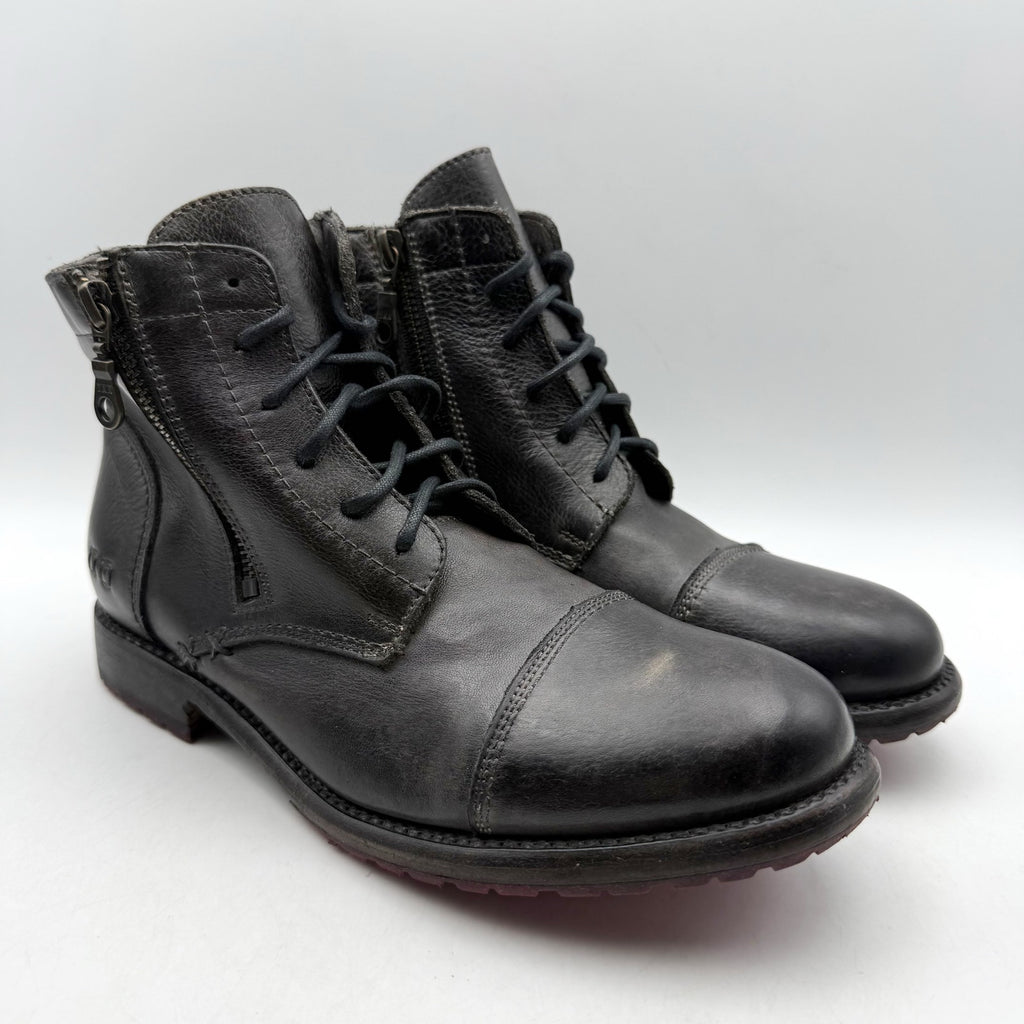 Bed Stu Womens Bonnie II Ankle Boots Size 8.5 EU 39 Black Leather NIB