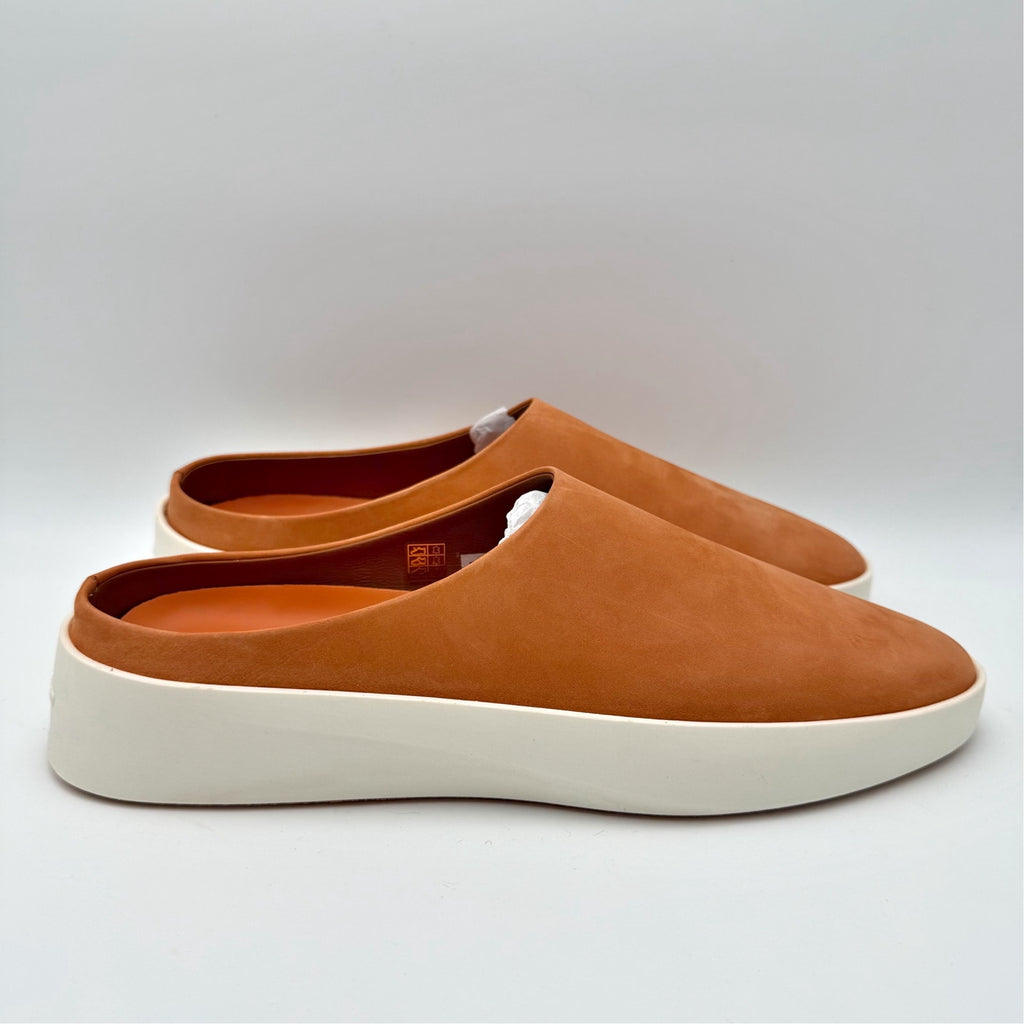 Wolf & Shepherd Cruise Mule Slip On Shoes Mens 8 Womens 10 Orange Suede NIB