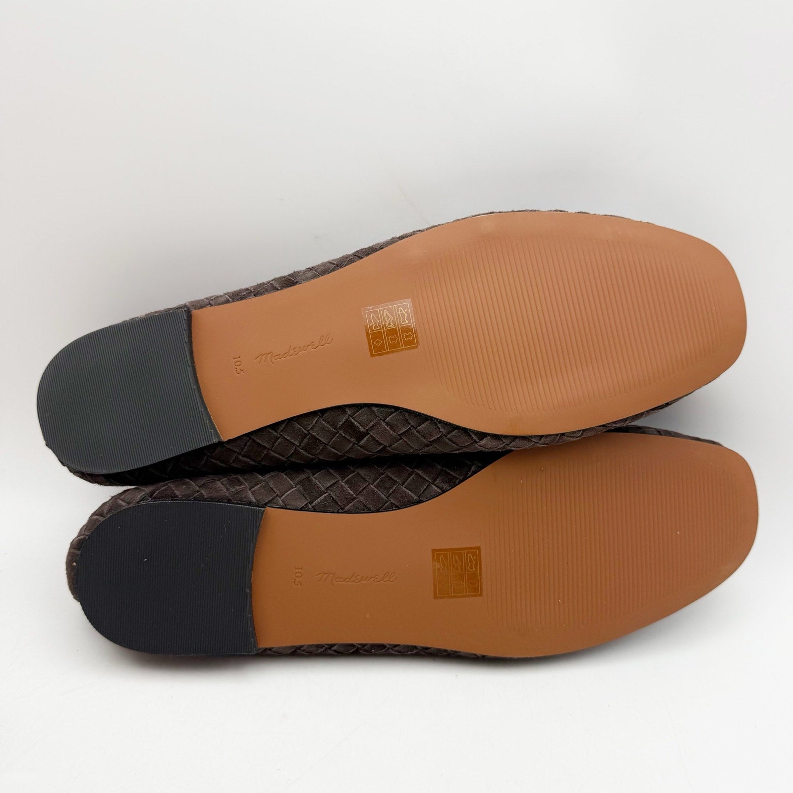 Madewell Womens Greta Elastic Mary Jane Flats US 10.5 M Brown Suede NIB