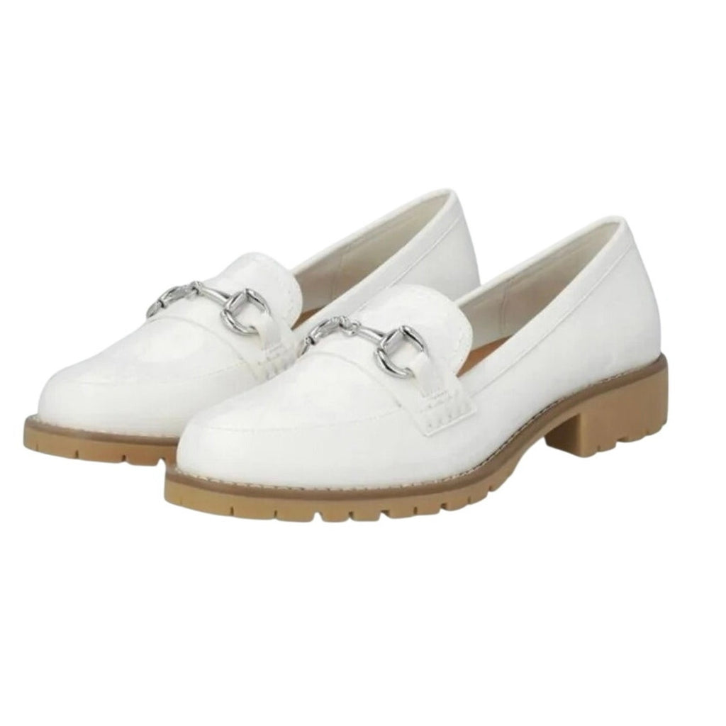 DV by Dolce Vita Womens Chressly Loafers Size 6.5 White Vegan Leather NWOB