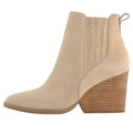 Toms Womens Noa Ankle Boots US 10 EU 42 Tan Beige Suede Pull On NWOB