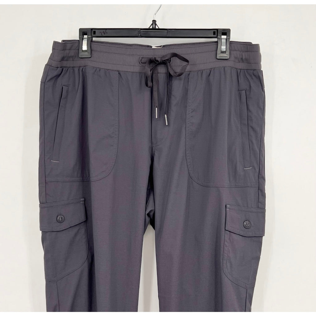 L.L BEAN Women's Vista Camp Pants Large Grey Granite Crop Mid Rise NWT