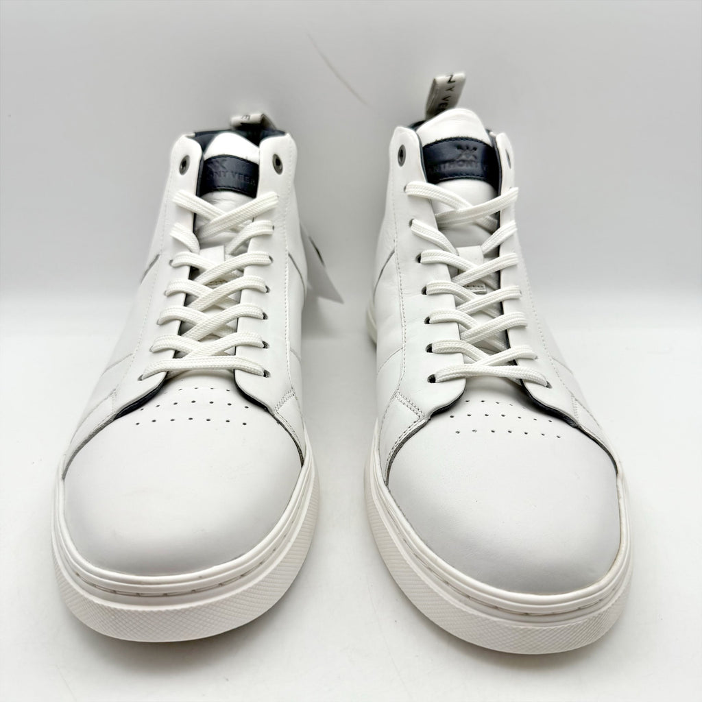 Anthony Veer Mens Kips High-Top Sneakers US 10.5 EU 43.5 White Leather NWOB