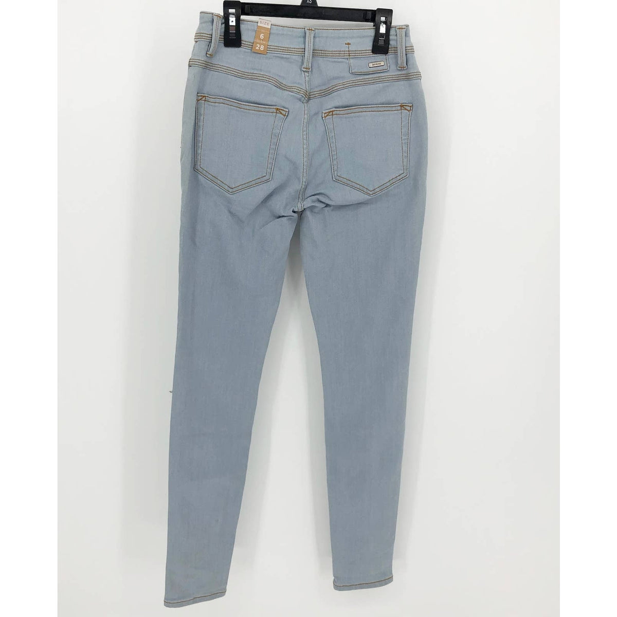 PRANA Women's Soma Skinny Jeans 28x29 US 6 Blue Light Wash High Rise Stretch NWT