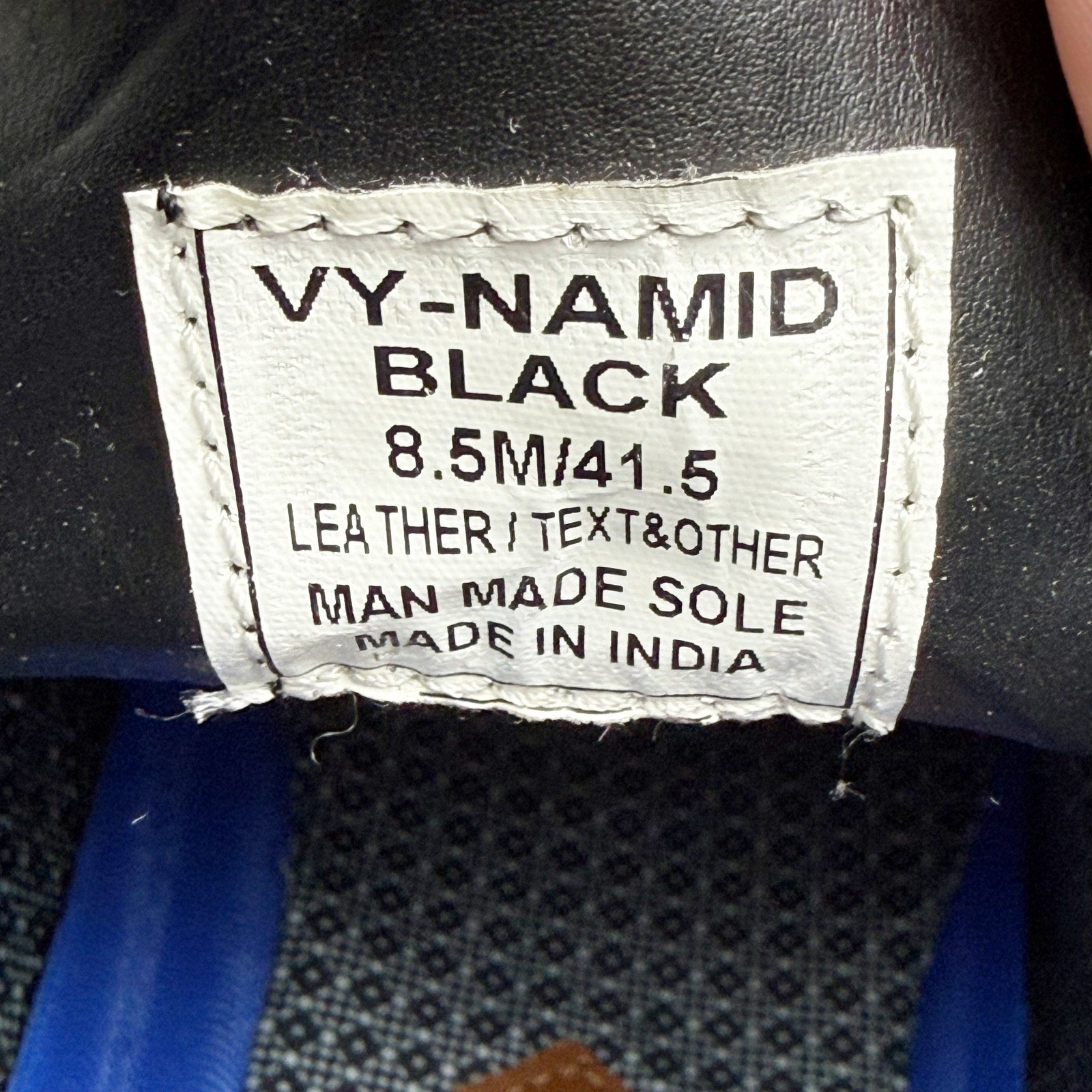 Vince Camuto Mens Namid Combat Boots US 8.5 EU 41.5 Black Leather NWOB