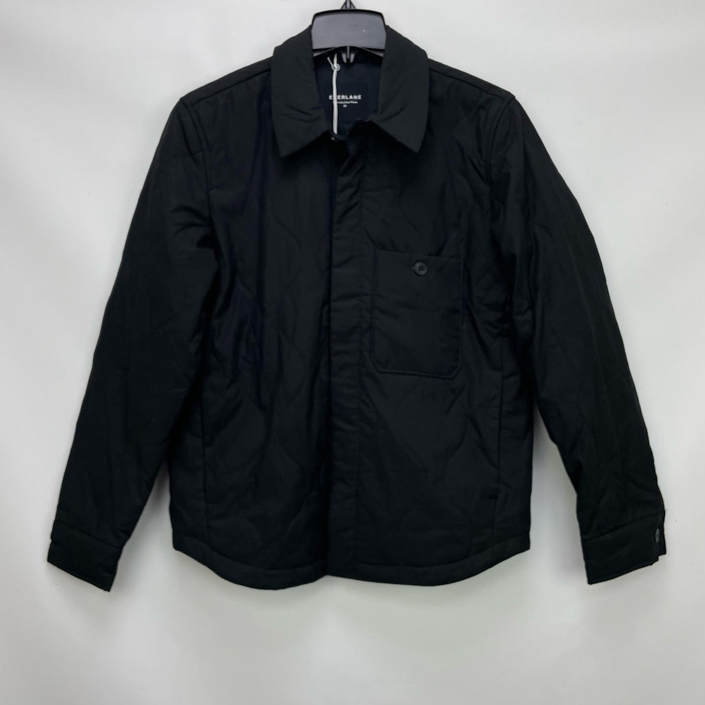 Everlane Mens ReNew Quilted Liner Shirt Jacket Small Black Shacket Cotton NWOT