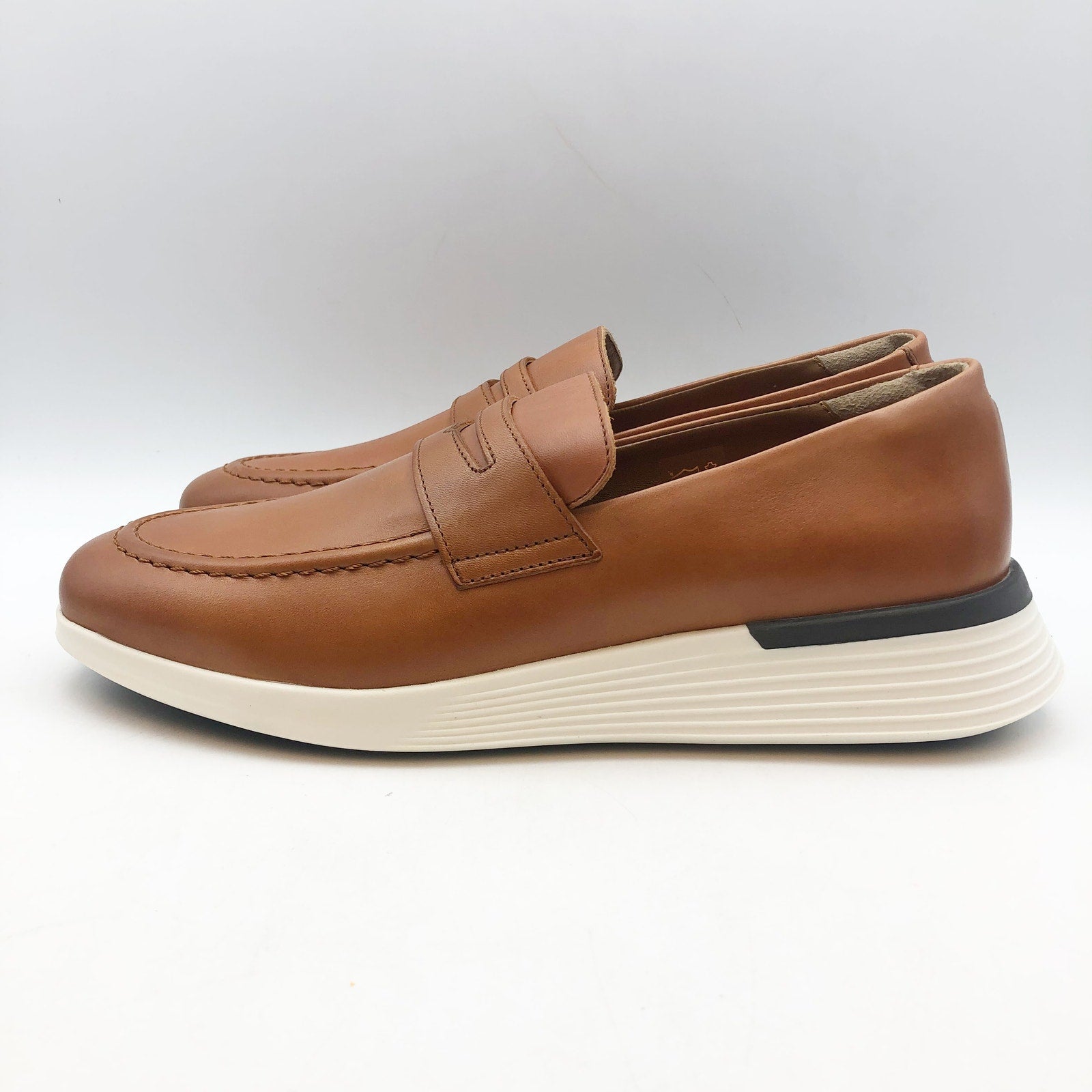 Wolf & Shepherd Crossover Loafer Slip On Mens 6 Womens 7.5 Tan Leather NIB