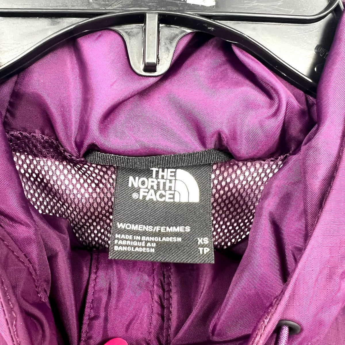 THE NORTH FACE Women's Antora Rain Hoodie Jacket XS Black Currant Purple NWT