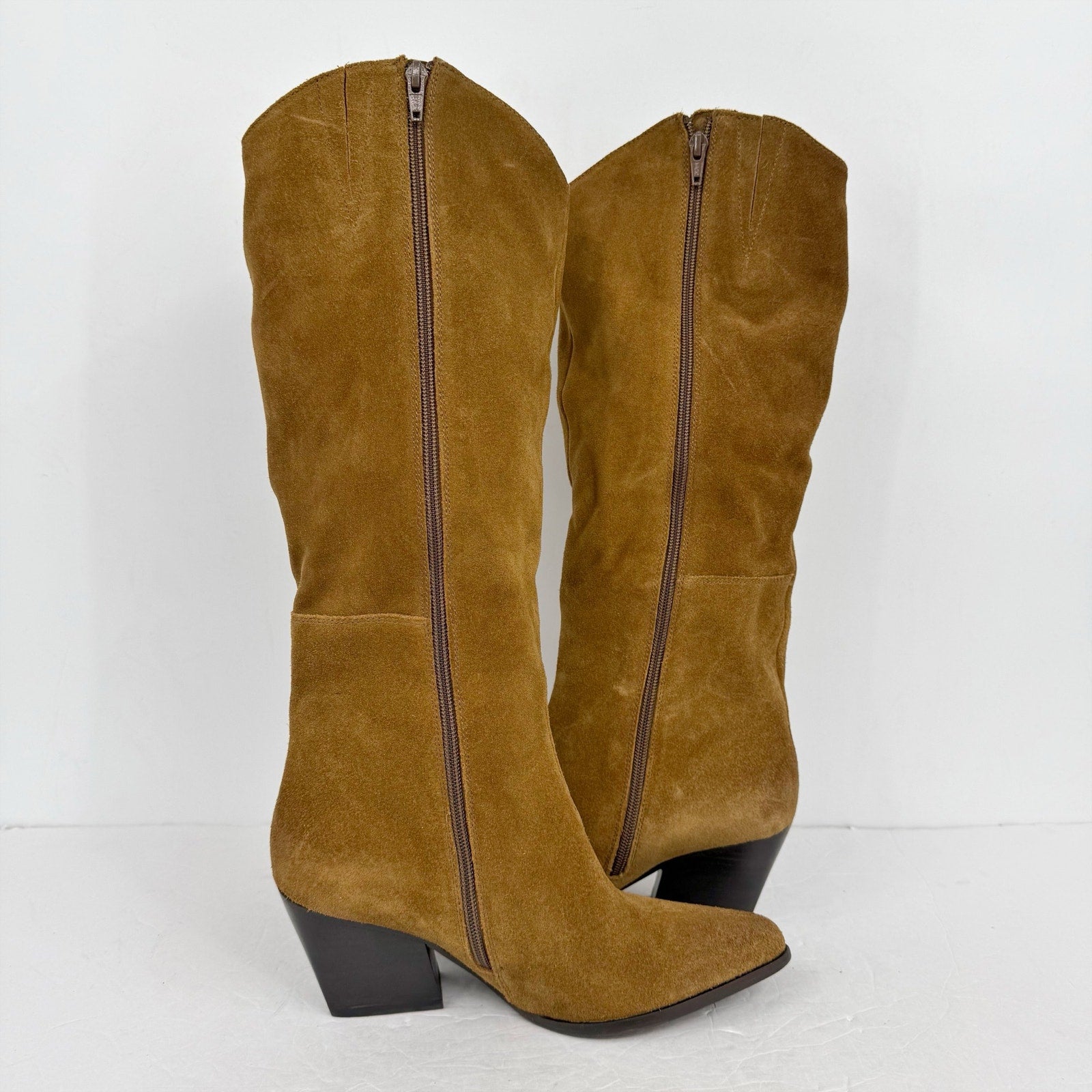 Seychelles Womens Begging You Knee High Boots US 7.5 M Brown Suede NWOB