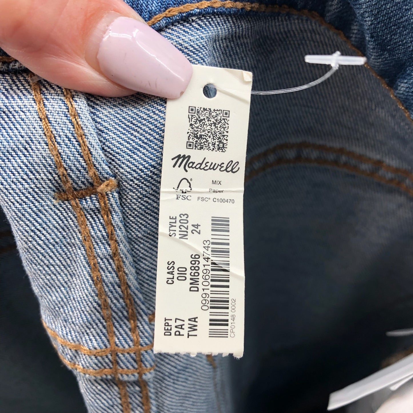 MADEWELL Women's Perfect Vintage Flare Jeans US 24 Blue Tarlow NJ203 NWT