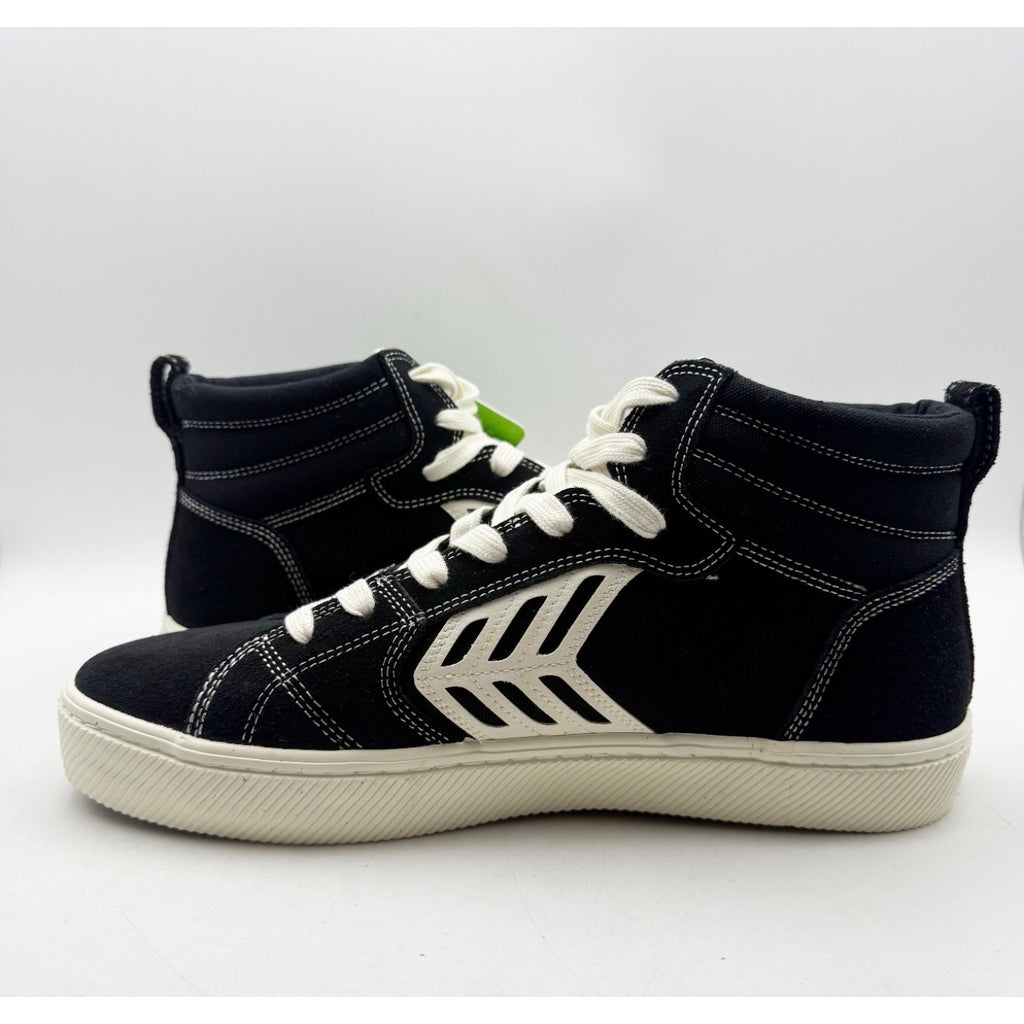 Cariuma Mens Catiba Pro High Top Sneakers US 11 EU 44 Black Suede Contrast NIB