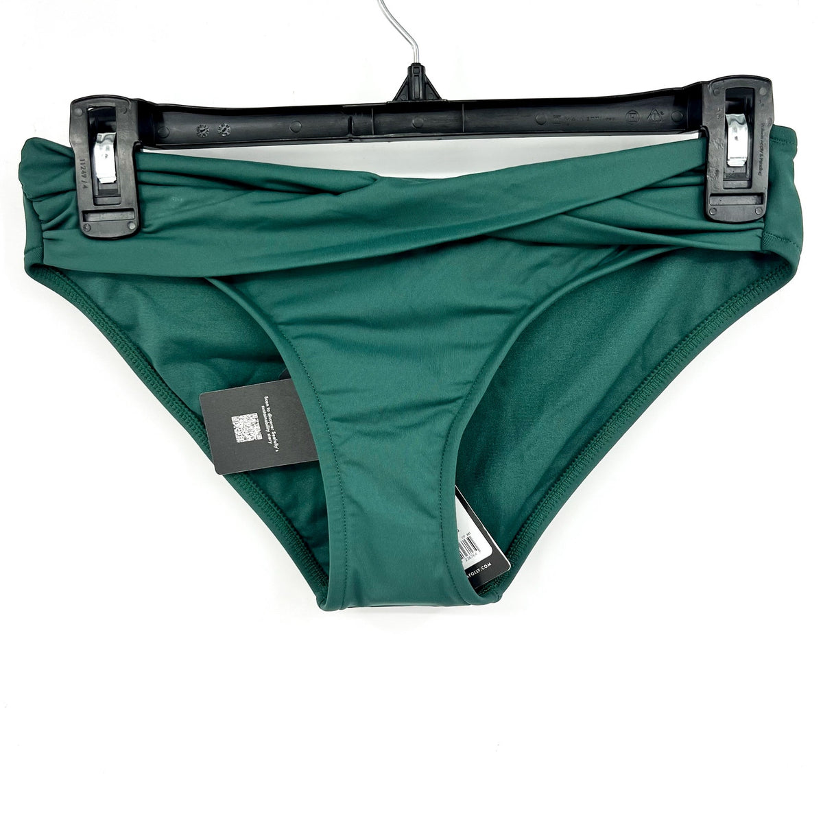 SEAFOLLY Women's Twist Band Hipster Bikini Bottom Size 6 Evergreen NWT