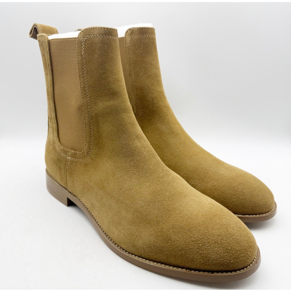 Saint Morta Mens Nomad Chelsea Boots Size 8 EU 42 Tan Camel Round Toe NIB
