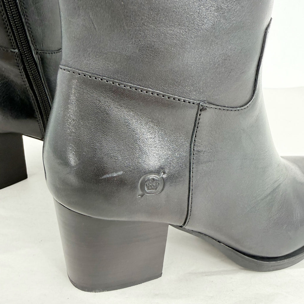 Born Womens Brandy Knee High Boots US 8 M EU 38.5 Black Leather NWT