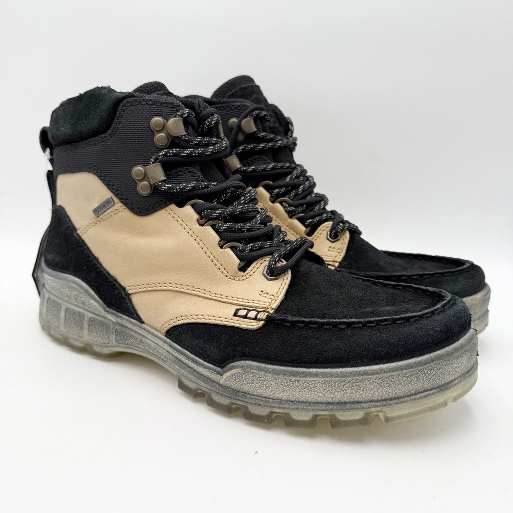 Ecco x Concepts Mens Track 25 Hiking Boots EU 42 US 8.5 Tan Black Leather WP NWT