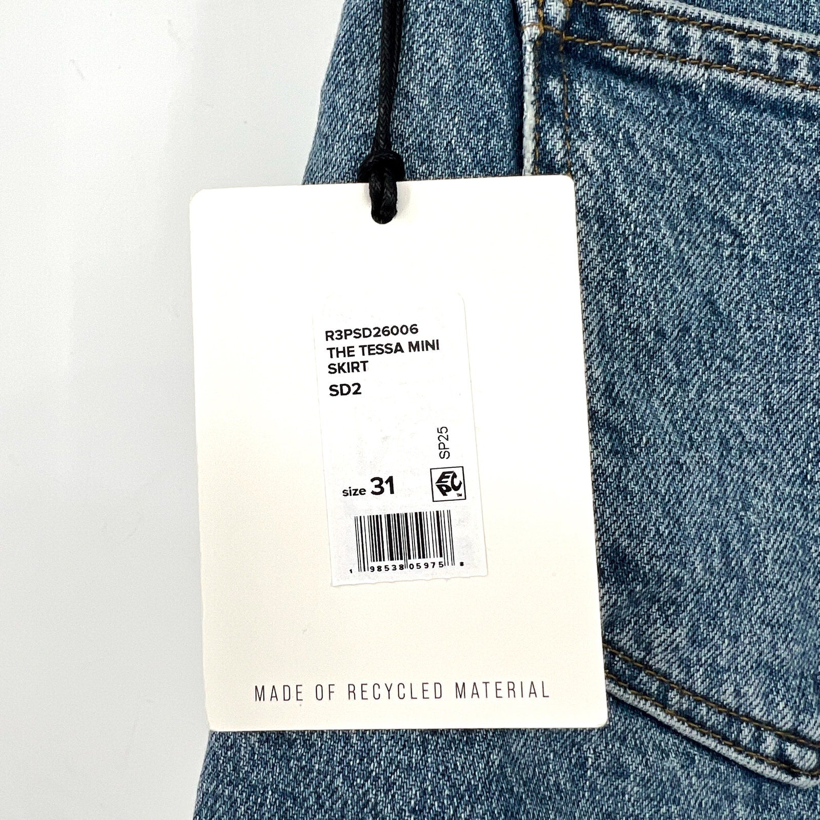 JOE'S JEAN Women's The Tessa Denim Mini Skirt Size 31 US 12 Blue Showdown NWT