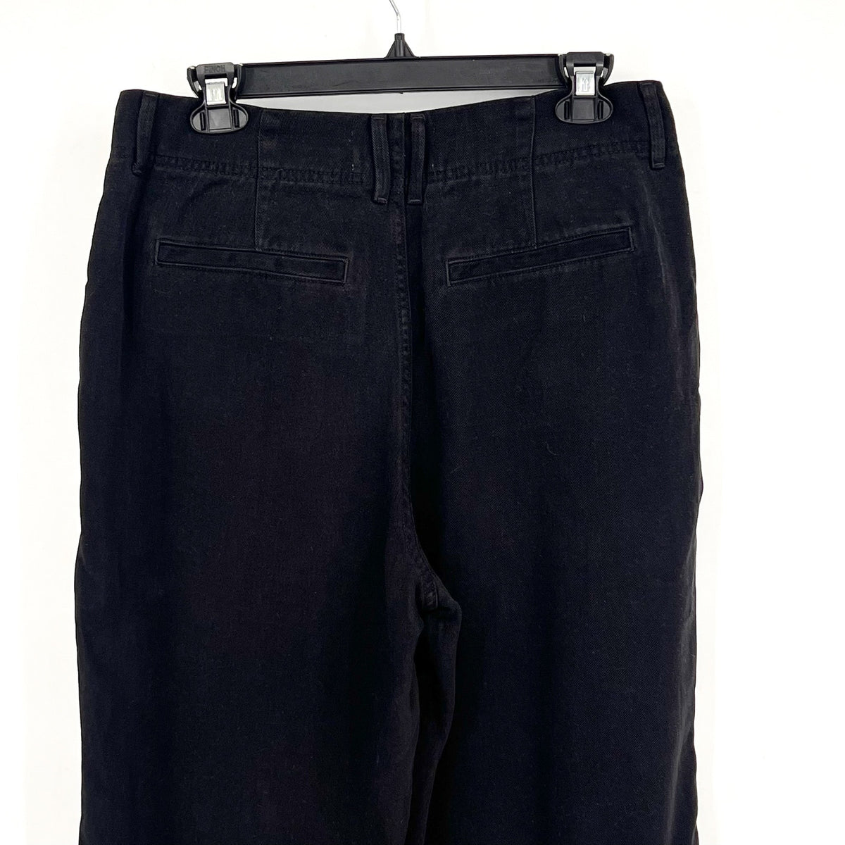 EVERLANE Women's The Utility Pant Size 6 Black Buttersoft Tapered Leg NWT