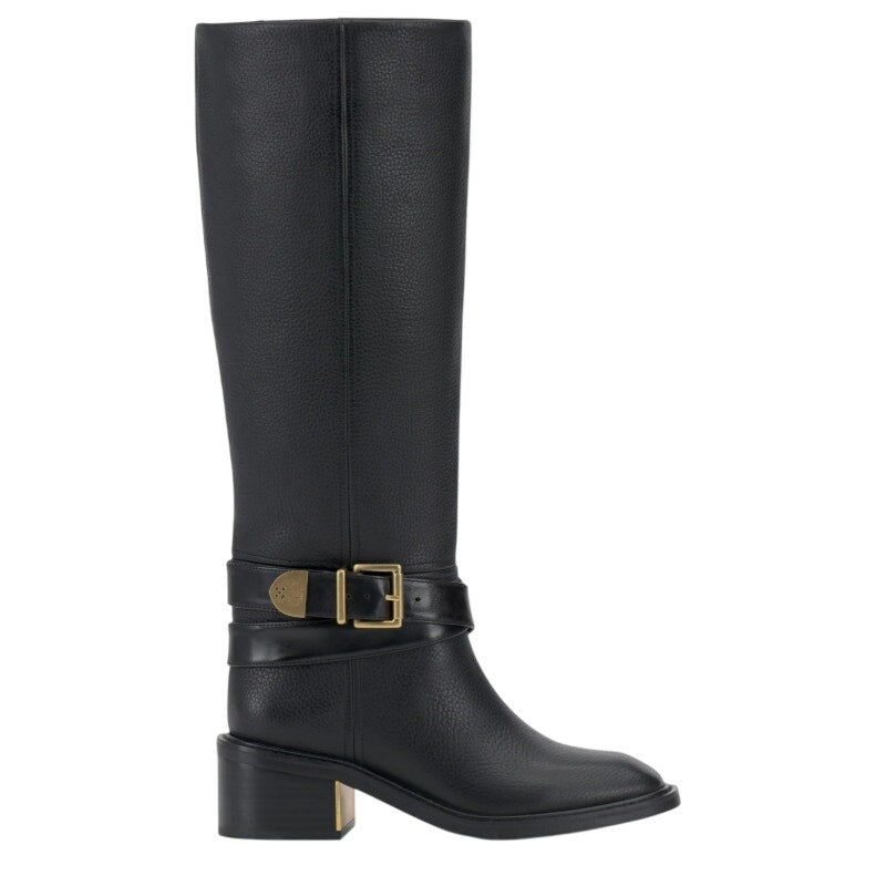 Vince Camuto Womens Gini Knee High Boot US 6.5 Wide XW CALF Black Leather NWOB