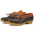 L.L.Bean Mens Rubber Moc Boots Size 10.5 M Brown Rubber Leather Waterproof NWOB