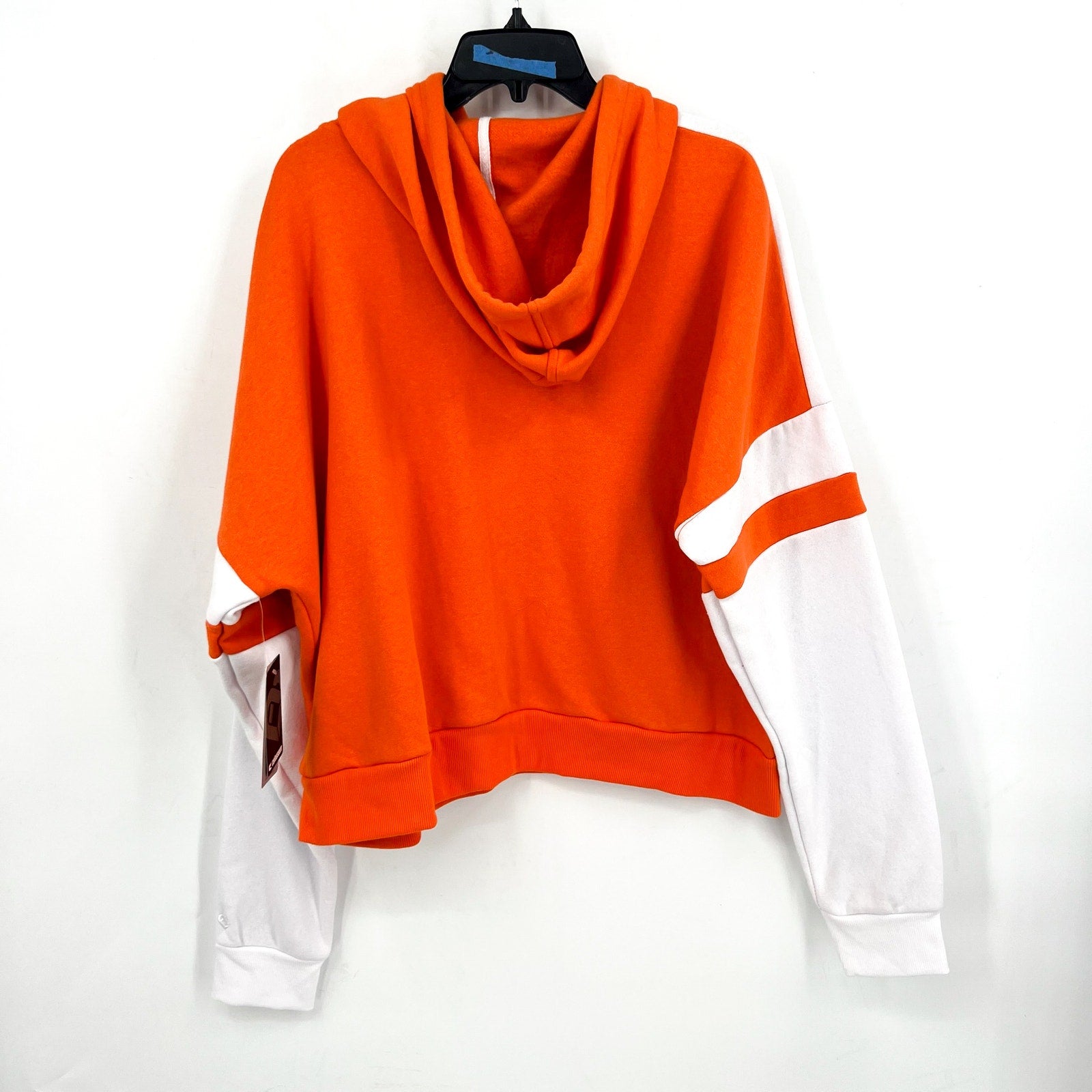 COLOSSEUM Womens Sam Houston State Stripe Pullover Hoodie XL Orange White NWT