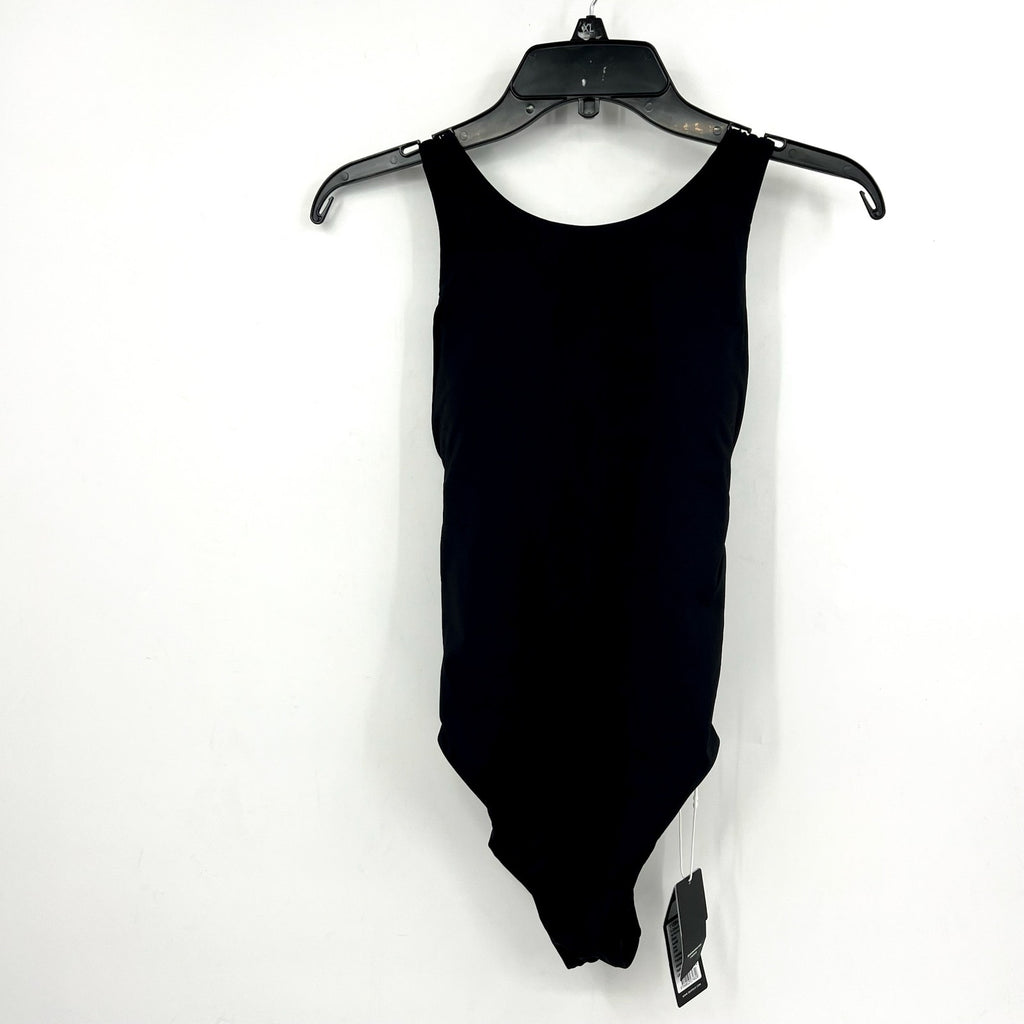 SEAFOLLY Women's High Neck One Piece Swimsuit Size 6 Black Cross Back NWT