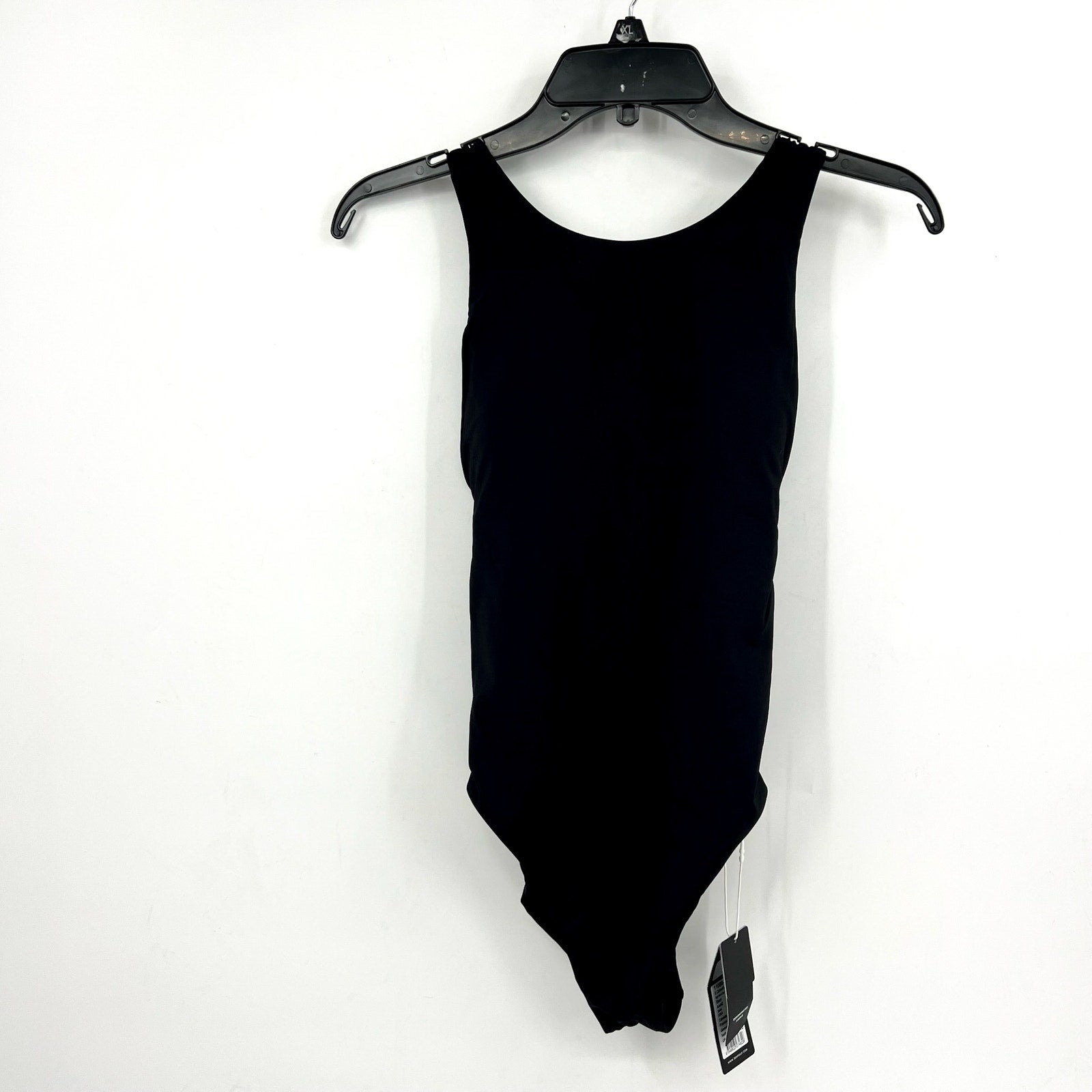SEAFOLLY Women's High Neck One Piece Swimsuit Size 6 Black Cross Back NWT