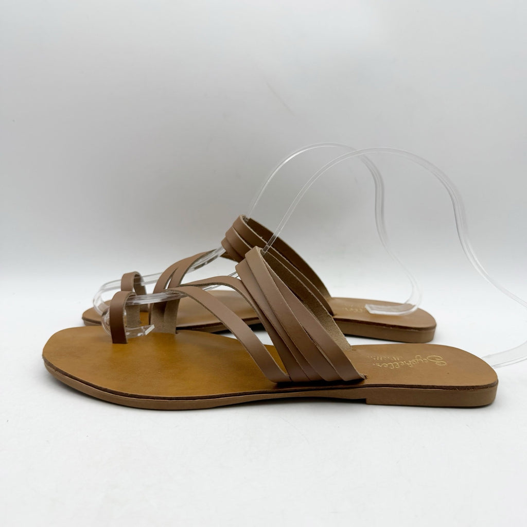 Seychelles Womens Summer Rain Sandals US 7 EU 38 Brown Leather NWOB