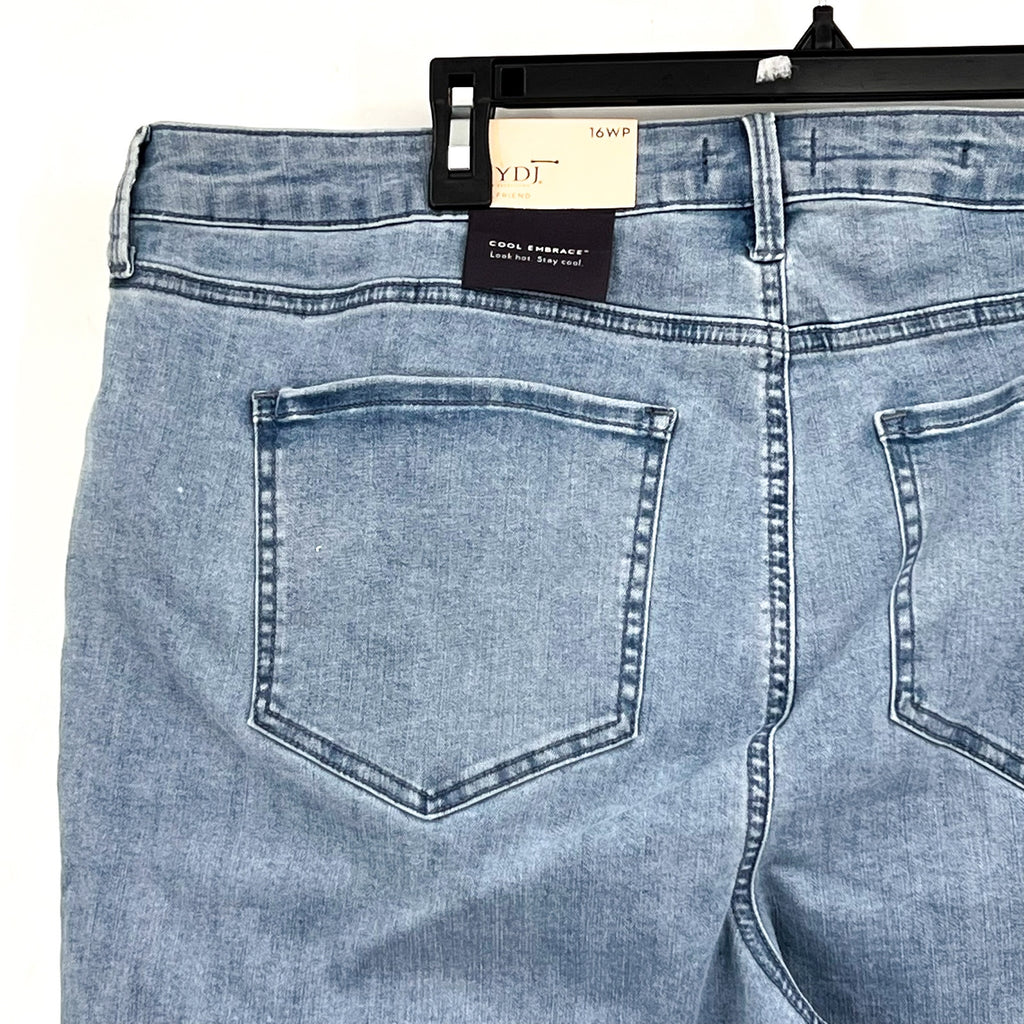 NYDJ Womens Margot Girlfriend Jeans Size 16W PETITE Kingston Blue NWT