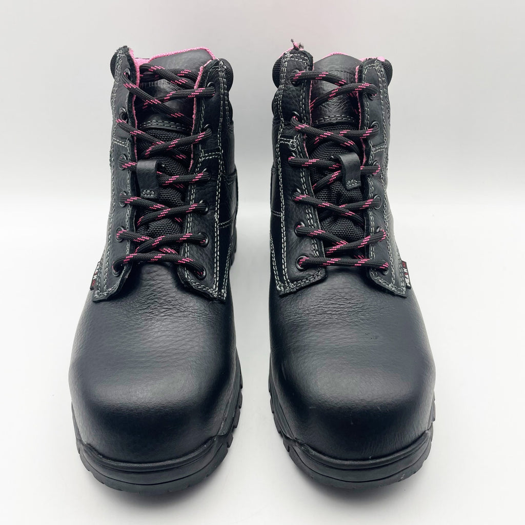 Wolverine Womens Piper Composite-Toe 6" Work Boots Size 7 M Black WP Leather NIB