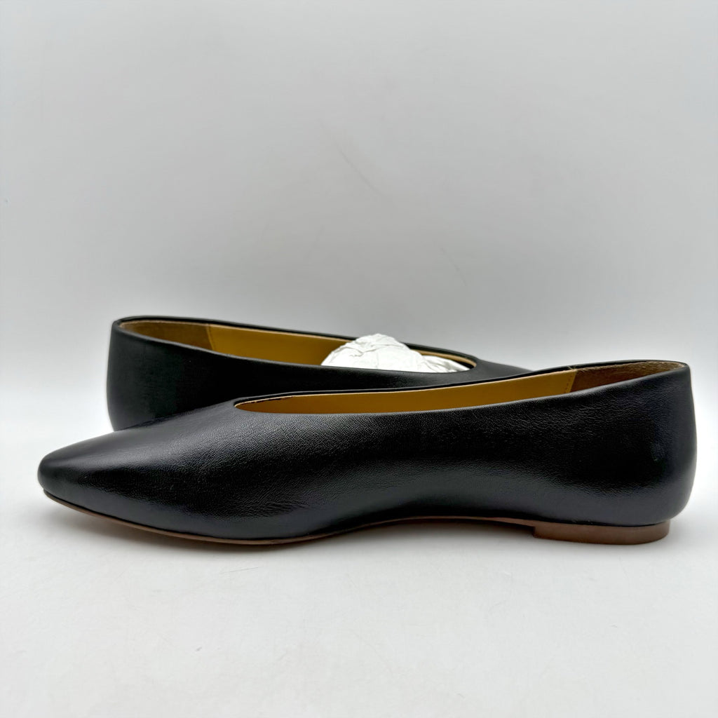 Seychelles Womens American Dreams Ballet Flats US 8 Black Leather NIB