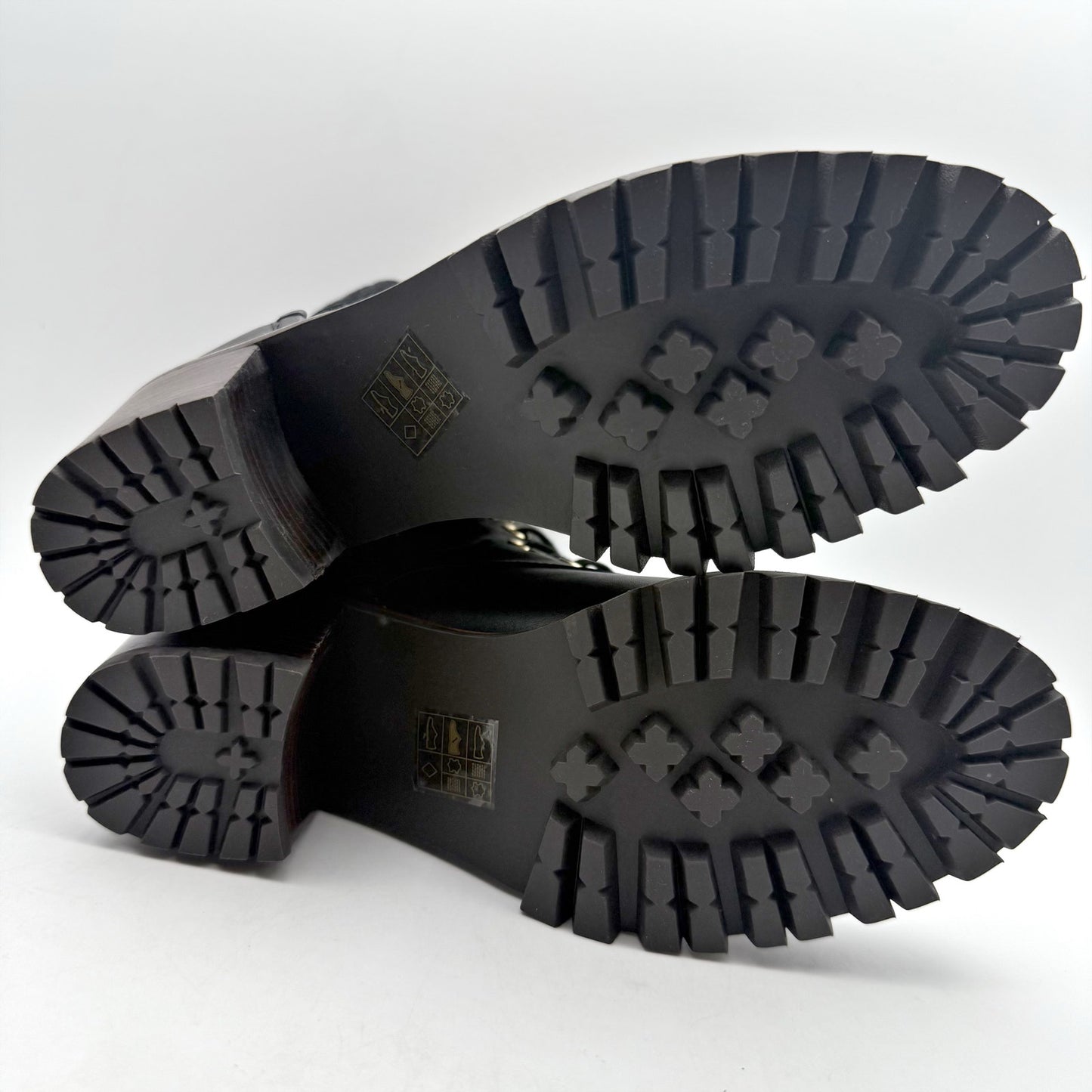 Jack Rogers Womens Harper Hiker Booties US 7.5 Black Leather Water Resistant NIB