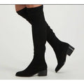 Steve Madden Women's Georgette Over the Knee Boots Size 8 Black Pull On NIB