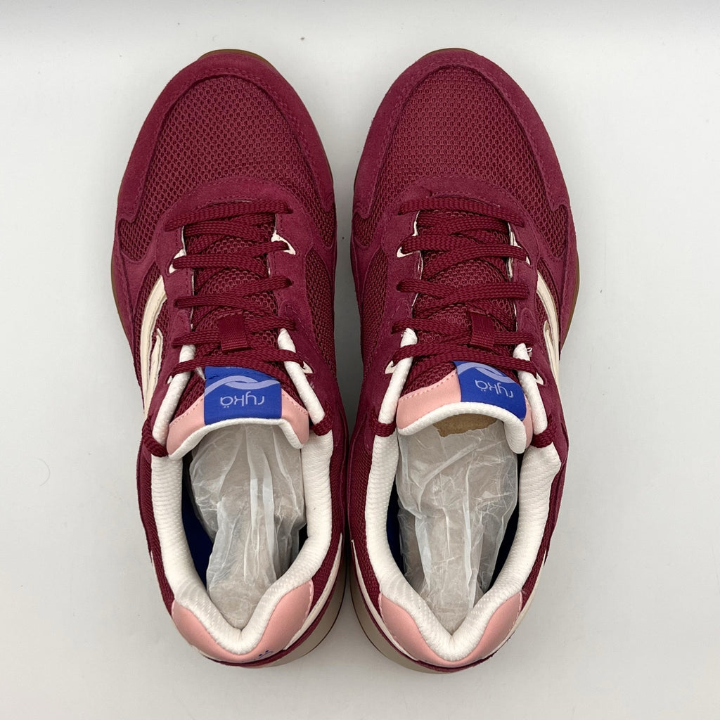 Ryka Womens Candor Casual Sneakers Size 9.5 Wide Berry Pink Purple Suede NWOB