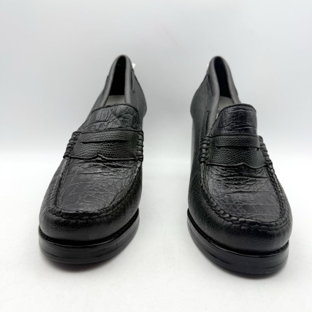 RE/DONE Womens Winsome Heel Loafers US 7 M EU 37 Black Leather NWOB
